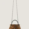 Mini sac Pinch en cuir effet poney à motif léopard Mini sac Pinch en cuir effet poney à motif léopard