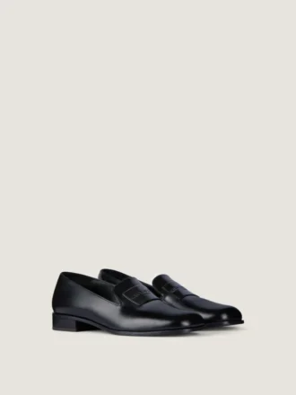 Mocassins de smoking en cuir