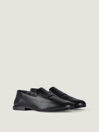 Mocassins Label en cuir brillant