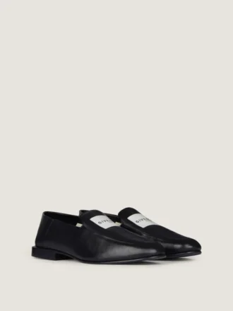 Mocassins Label en cuir brillant