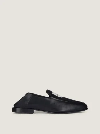 Mocassins Label en cuir brillant