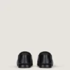 Mocassins Label en cuir et toile