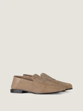 Mocassins Label en daim