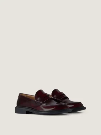 Mocassins pour homme en cuir brossé
