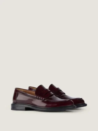 Mocassins pour homme en cuir brossé