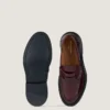 Mocassins pour homme en cuir brossé