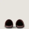 Mules bouffantes en cuir nappa