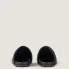 Mules bouffantes en cuir nappa