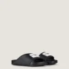 Mules plates Label en caoutchouc Mules plates Label en caoutchouc