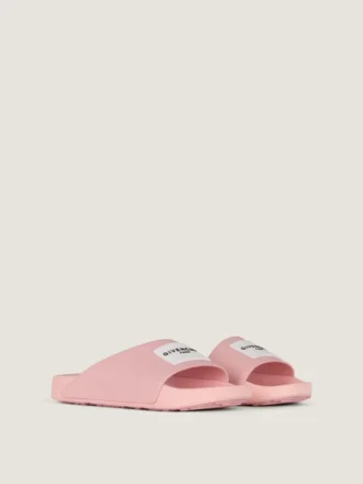 Mules plates Label en caoutchouc Mules plates Label en caoutchouc