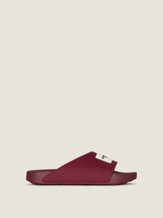 Mules plates Label en caoutchouc Mules plates Label en caoutchouc