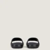 Mules plates Label en caoutchouc Mules plates Label en caoutchouc