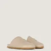 Mules plates Label en cuir nappa Mules plates Label en cuir nappa