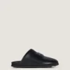 Mules plates Label en cuir nappa Mules plates Label en cuir nappa