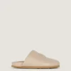 Mules plates Label en cuir nappa Mules plates Label en cuir nappa