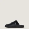 Mules plates Label en cuir nappa Mules plates Label en cuir nappa