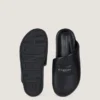 Mules plates Label en cuir nappa Mules plates Label en cuir nappa