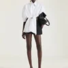 Mules à talon en cuir Mules à talon en cuir