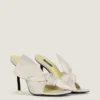 Mules à talons Boudoir en cuir nappa avec nœud Mules à talons Boudoir en cuir nappa avec nœud