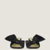 Mules à talons Boudoir en cuir nappa avec nœud Mules à talons Boudoir en cuir nappa avec nœud