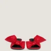 Mules à talons Boudoir en cuir nappa avec nœud Mules à talons Boudoir en cuir nappa avec nœud