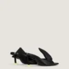 Mules à talons Boudoir en cuir nappa avec nœud Mules à talons Boudoir en cuir nappa avec nœud