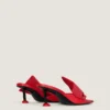 Mules à talons Boudoir en cuir nappa avec nœud Mules à talons Boudoir en cuir nappa avec nœud