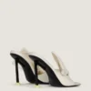 Mules à talons Boudoir en cuir nappa avec nœud Mules à talons Boudoir en cuir nappa avec nœud