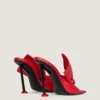 Mules à talons Boudoir en cuir nappa avec nœud Mules à talons Boudoir en cuir nappa avec nœud