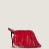 Mules à talons Boudoir en cuir verni à franges