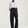 Pantalon ajusté Cocoon en laine Pantalon ajusté Cocoon en laine