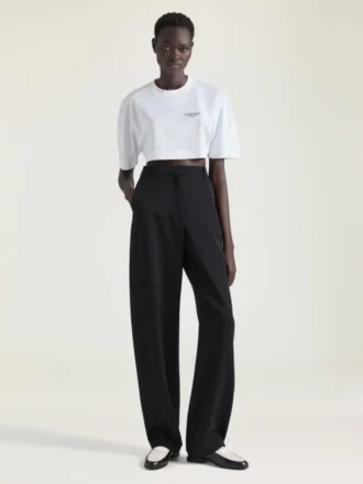 Pantalon ajusté Cocoon en laine Pantalon ajusté Cocoon en laine