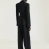 Pantalon ajusté Cocoon en laine Pantalon ajusté Cocoon en laine