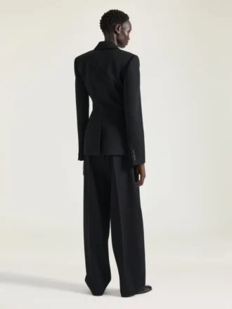 Pantalon ajusté Cocoon en laine Pantalon ajusté Cocoon en laine