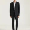 Pantalon ajusté en laine