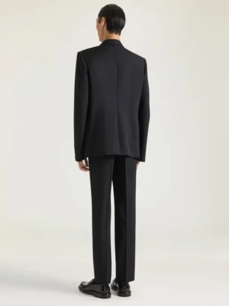 Pantalon ajusté en laine