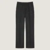 Pantalon ajusté à jambes droites en laine
