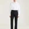 Pantalon ajusté à jambes droites en laine Pantalon ajusté à jambes droites en laine