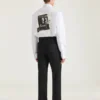 Pantalon ajusté à jambes droites en laine Pantalon ajusté à jambes droites en laine