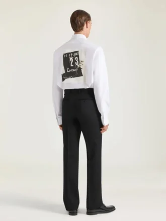 Chemise en popeline avec imprimé clap de cinéma Chemise en popeline avec imprimé clap de cinéma