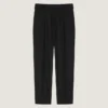 Pantalon ample à fines rayures en laine Pantalon ample à fines rayures en laine