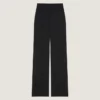 Pantalon cigarette ajusté en laine