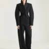 Pantalon cocon en laine avec détail à l’envers Pantalon cocon en laine avec détail à l’envers