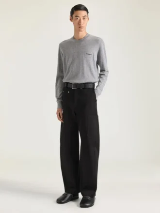 Pull en laine et cachemire brodé « Givenchy Paris »