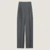 Pantalon à double pli en laine Pantalon à double pli en laine