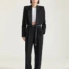 Pantalon à double pli en laine Pantalon à double pli en laine