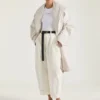 Parka en coton avec col châle zippé Parka en coton avec col châle zippé