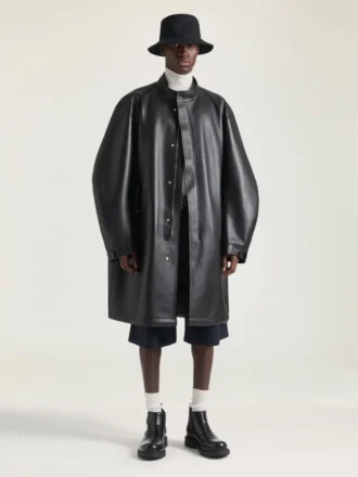 Parka en cuir