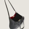 Petit sac cabas à facettes en cuir grainé Petit sac cabas à facettes en cuir grainé
