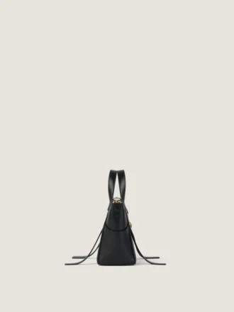 Petit sac Snatch en cuir bicolore grainé